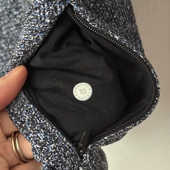 Lululemon 10 Cypress Kiss Long Sleeve in Fusion Jacquard Black Violet Viola - Picture 8 of 11